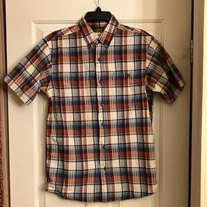 Hobbs Creek Men’s Short Sleeve Collared Plaid Shirt
